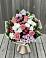 Букет цветов из: Альстромерии, Гвоздики, Розы и Хризантемы в Городище