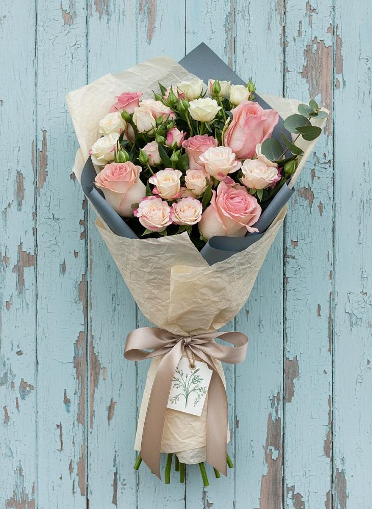 Букет цветов из: Розы в Городище