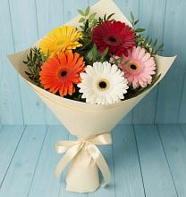 Букет цветов из:  Герберы в Городище
