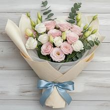 Букет цветов из:  Лизиантусы в Городище