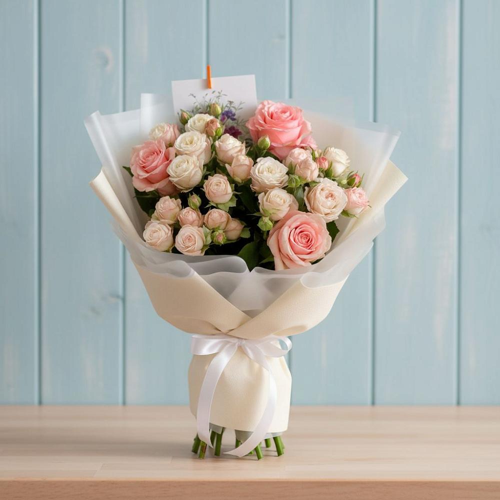 Букет цветов из: Розы в Городище