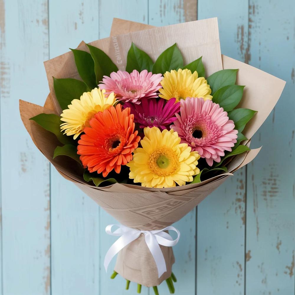 Букет цветов из: Герберы в Городище
