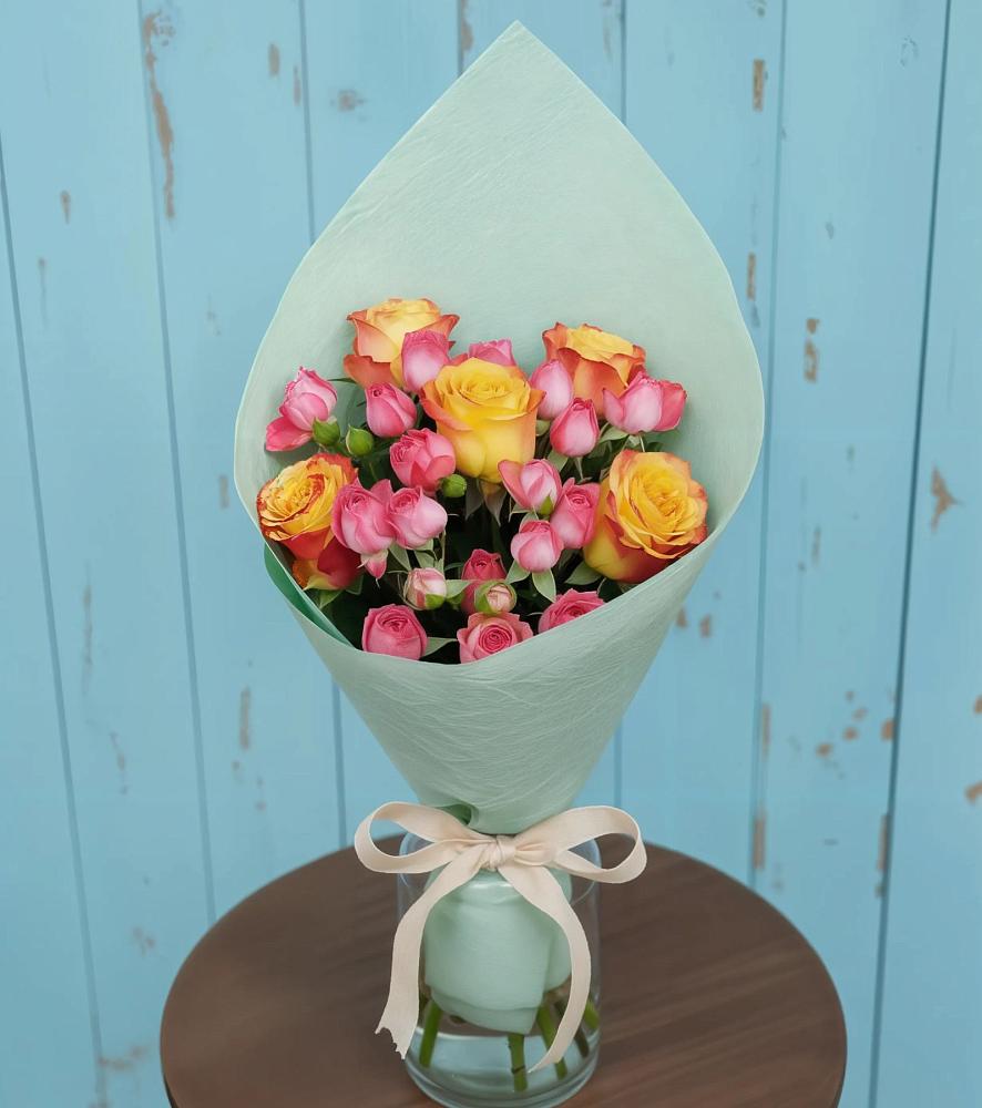 Букет цветов из: Розы в Городище