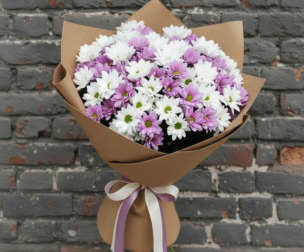Букет цветов из: Хризантемы в Городище
