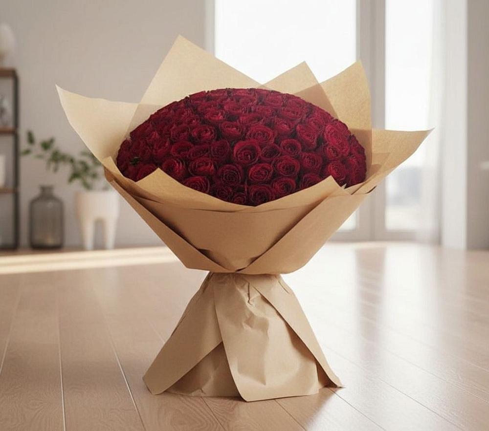Букет 101 Красная роза в Городище