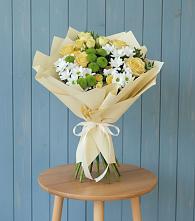 Букет цветов из:  Хризантемы и Розы #REPLACE_PRED# Городище