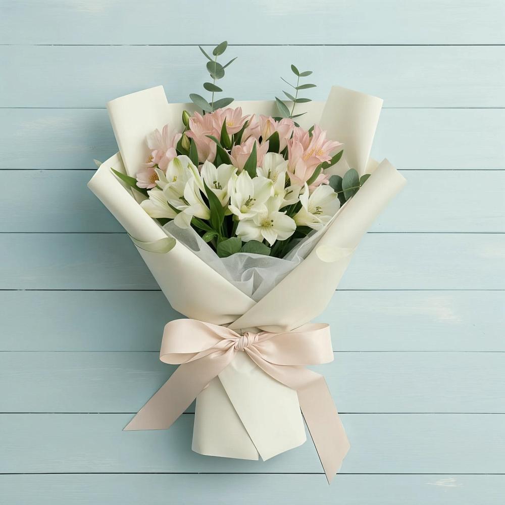 Букет цветов из: Альстромерии в Городище