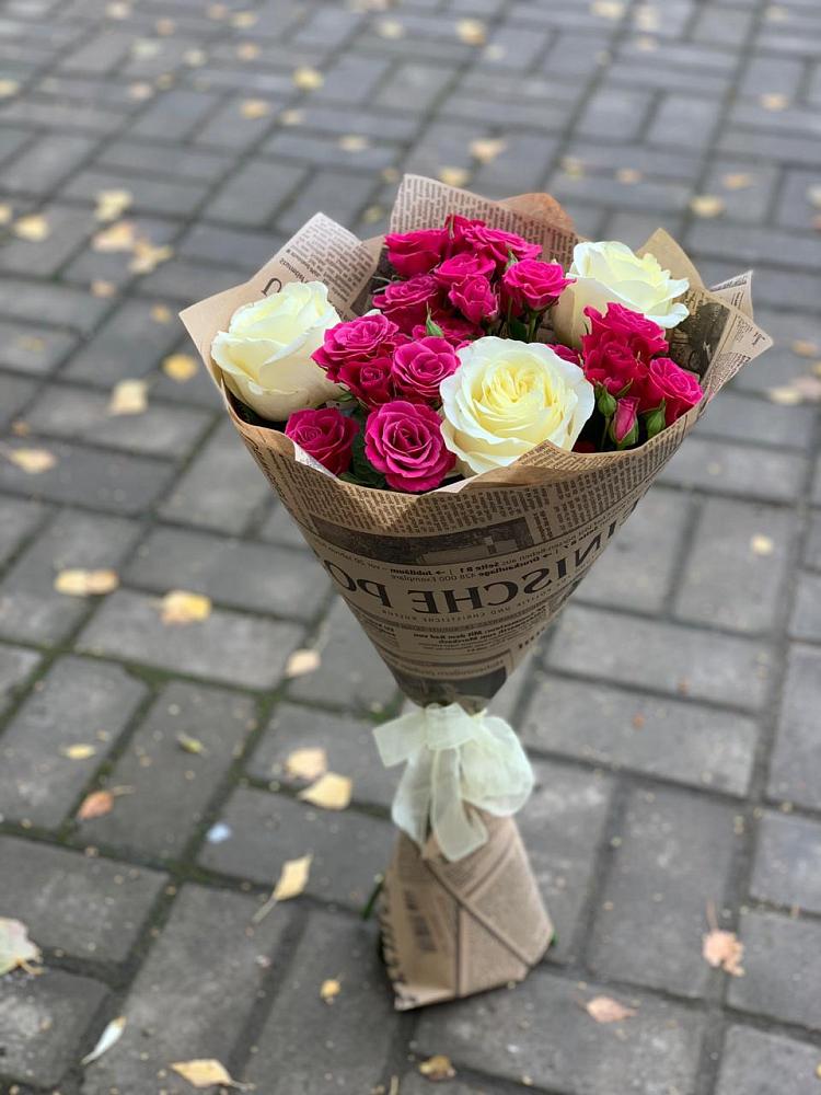 Букет цветов из: Розы в Городище