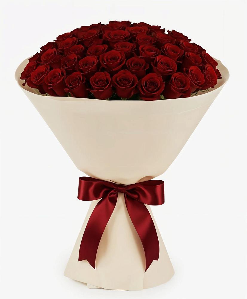 Букет 101 Бордовая роза Блэк Бакарра в Городище