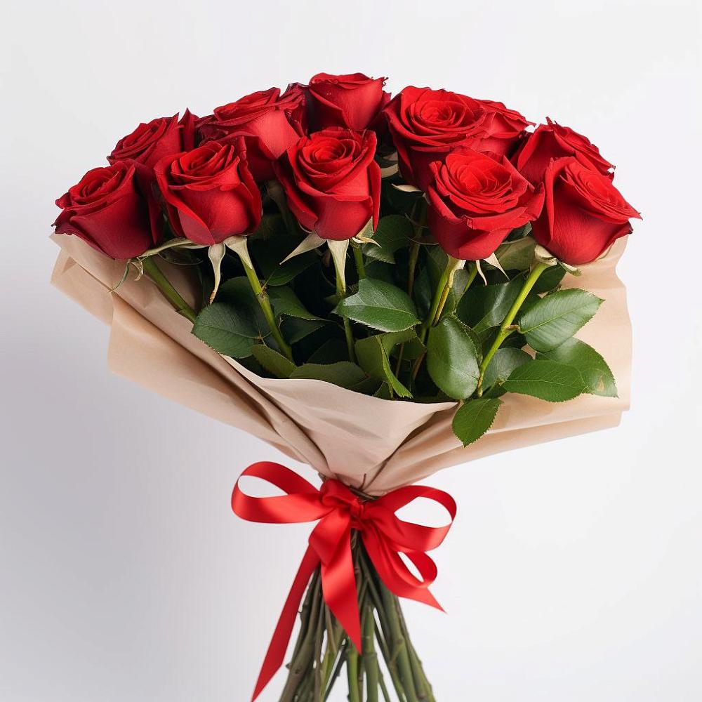 Букет 11 Красных роз Эдлесс Лав в Городище